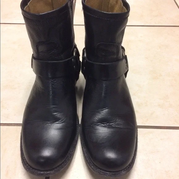 Frye Phillip Harness Short—all leather, made in Mexico - Picture 4 of 8